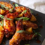 Pan-Fried Pineapple Teriyaki Chicken Wings First Image