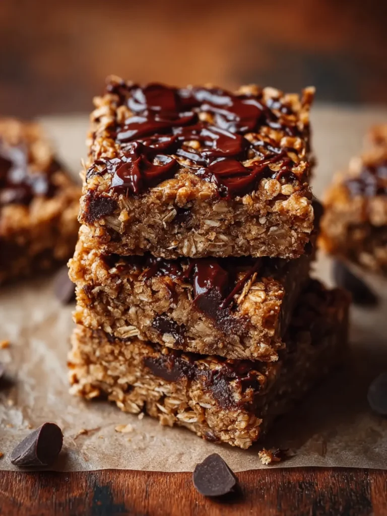 Healthy Chocolate Chip Oatmeal Bars: A Quick Recipe Guide! First Image