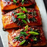Maple Gochujang Glazed Salmon Recipe First Image