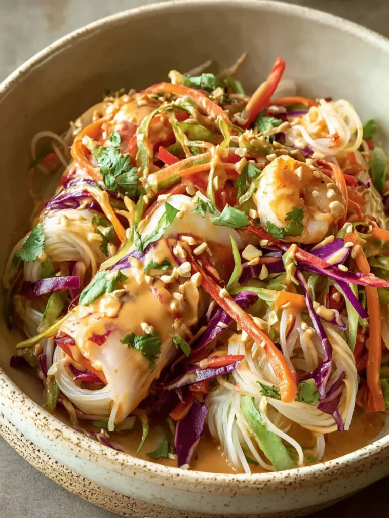 Spring Roll in a Bowl with Peanut Sauce (Easy Recipe) First Image