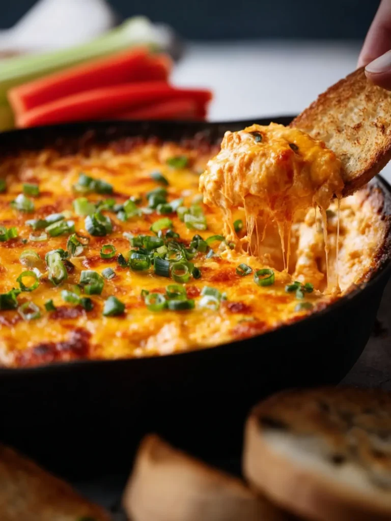 4-Step Cheesy Buffalo Chicken Dip First Image