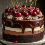 Black Forest-Inspired Chocolate, Vanilla Cherry & Mascarpone Layer Cake with Chocolate Ganache: An Incredible Ultimate Recipe First Image