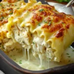 Chicken Alfredo Lasagna Roll Ups First Image