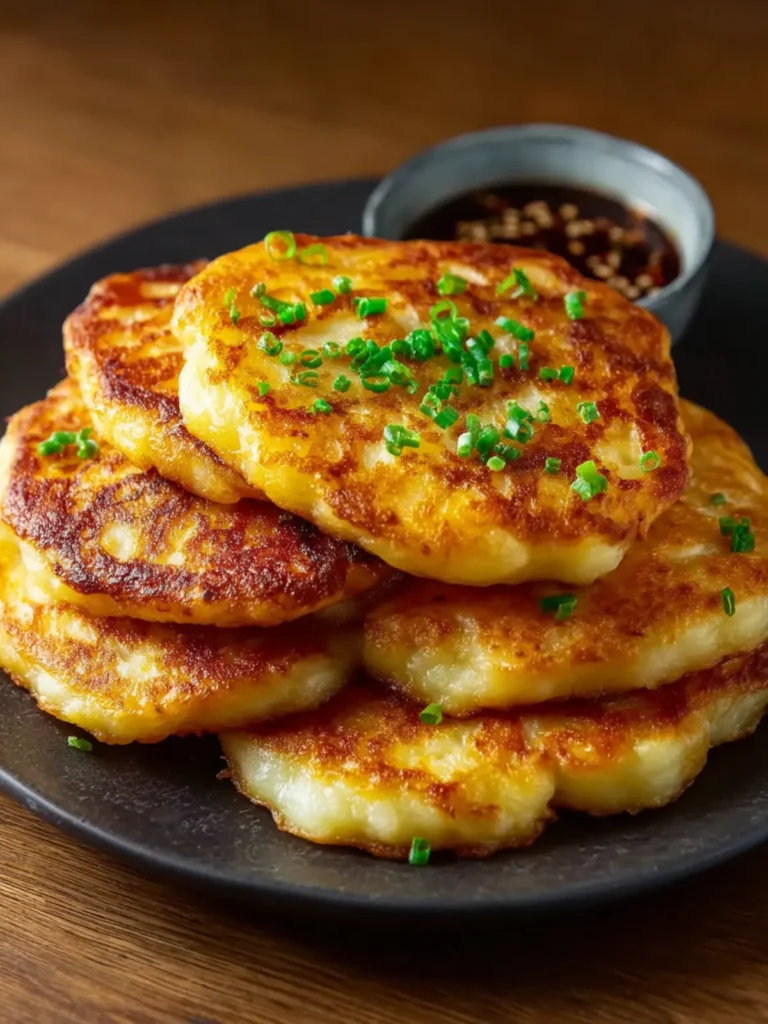Gamjajeon (Potato Cheese Pancakes) First Image