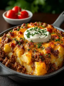 Ground Beef Potato Casserole First Image