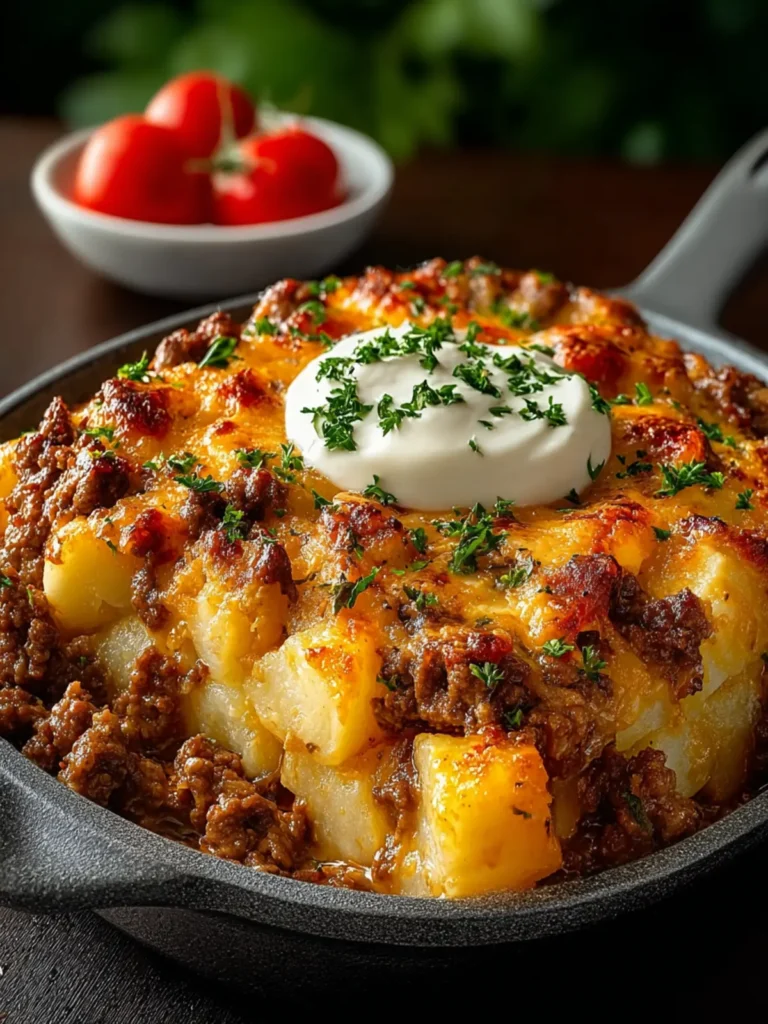 Ground Beef Potato Casserole First Image