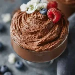 Keto Fluffy Chocolate Mousse (3 Ingredients, 5 Minutes!) First Image