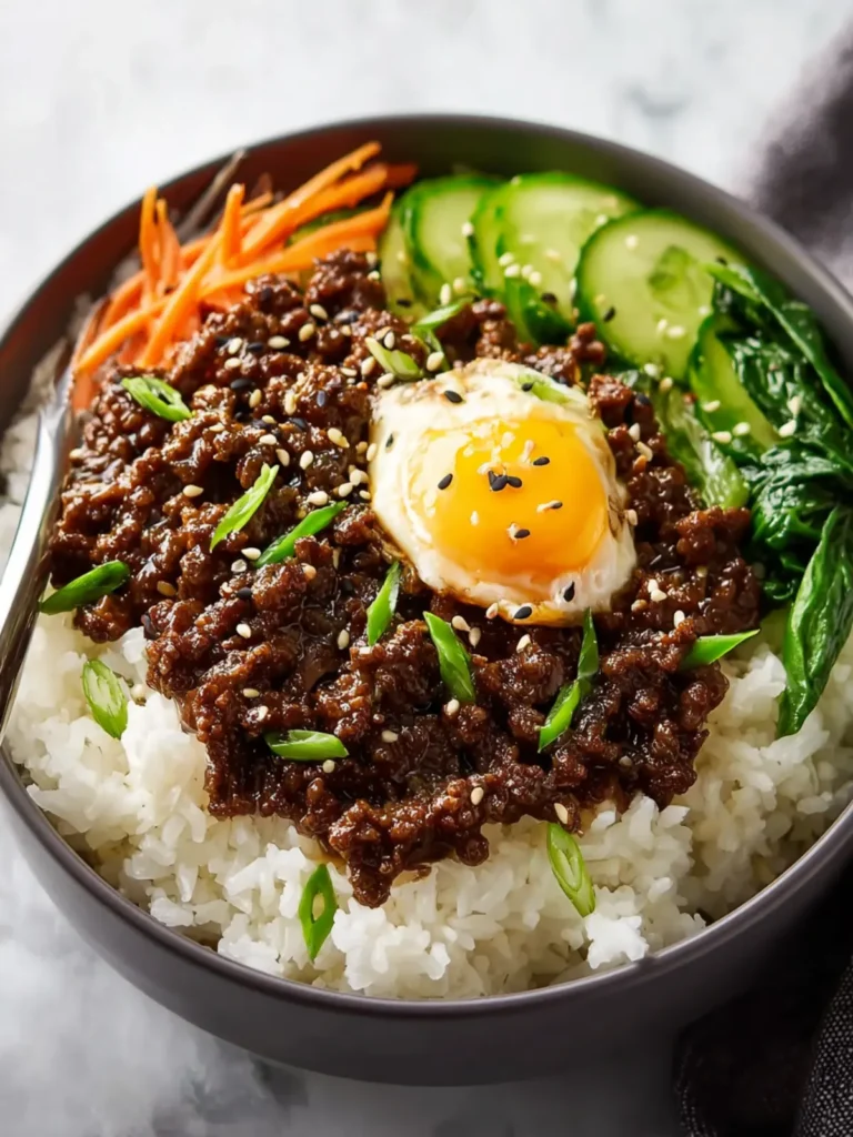 Korean Ground Beef Bowl: Quick and Flavorful Dinner Delight First Image