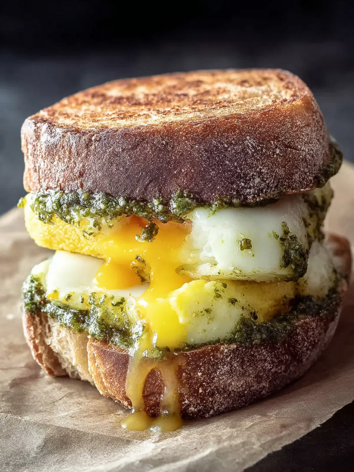 Pesto Egg Sandwich: Melty Mozzarella Meal Prep Done Right