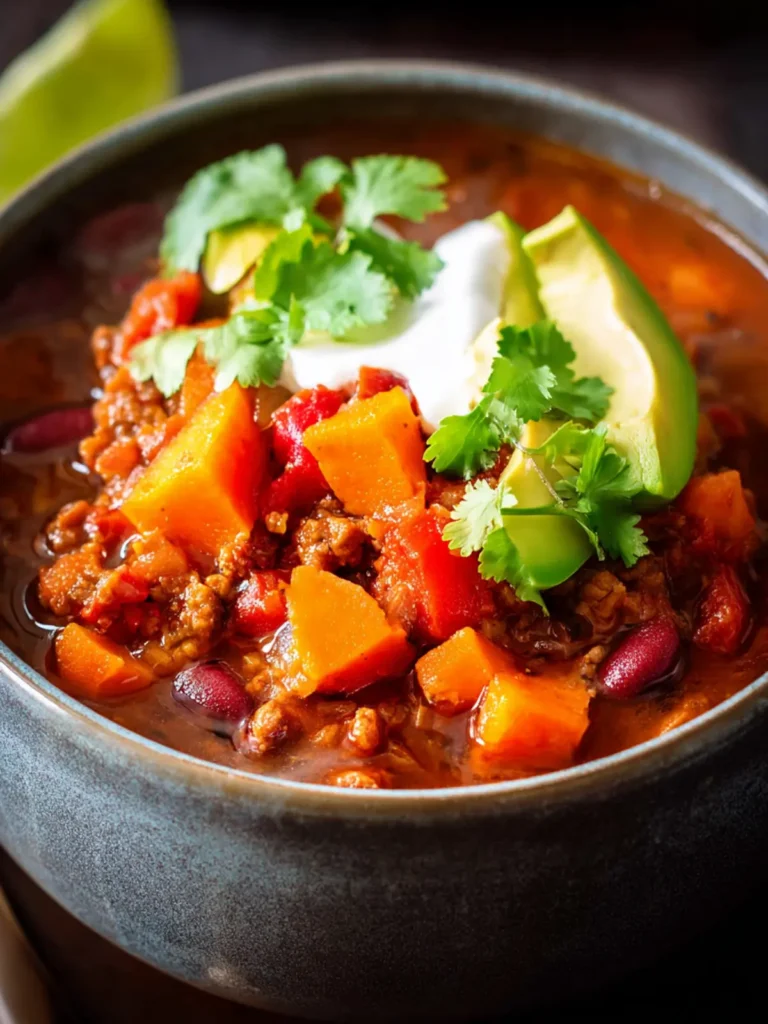 Slow Cooker Sweet Potato Chili First Image