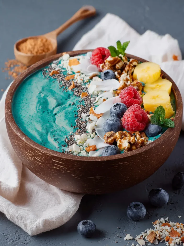 Tropical Blue Spirulina Smoothie Bowl First Image