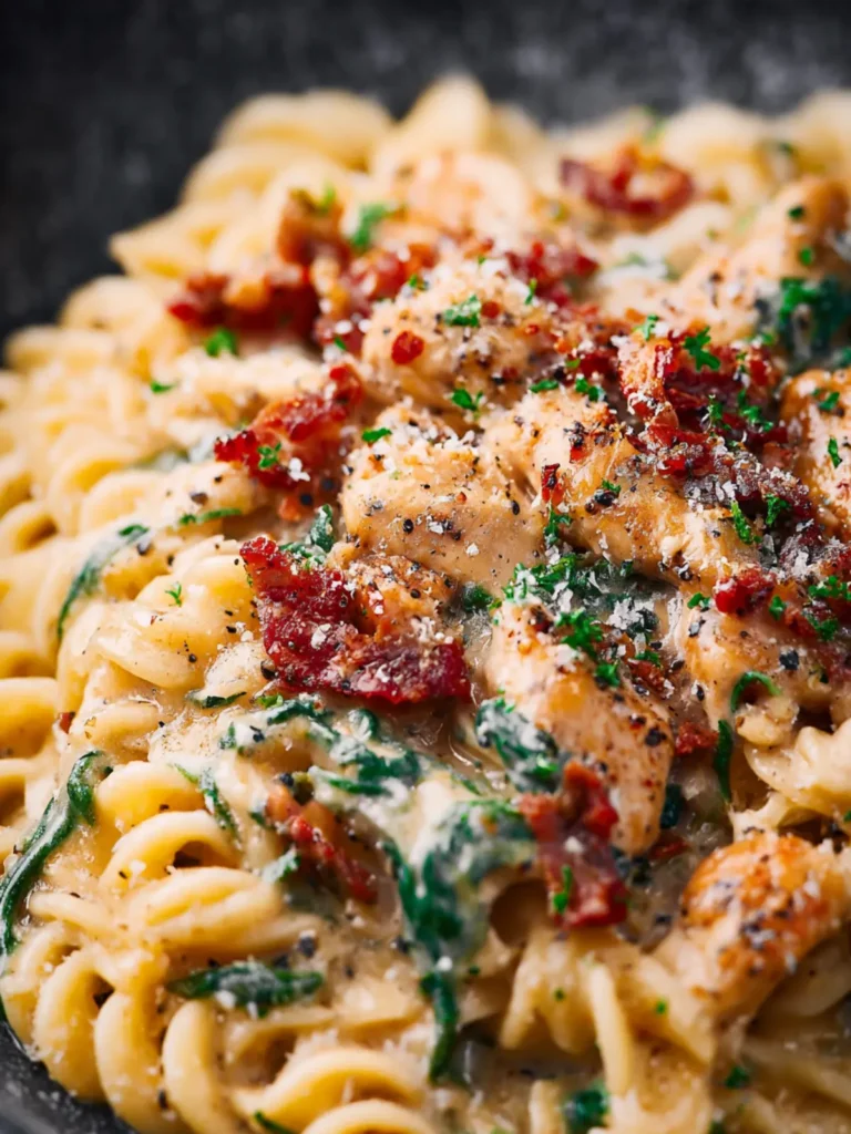 Tuscan Chicken Pasta Recipe (ONE PAN!) First Image