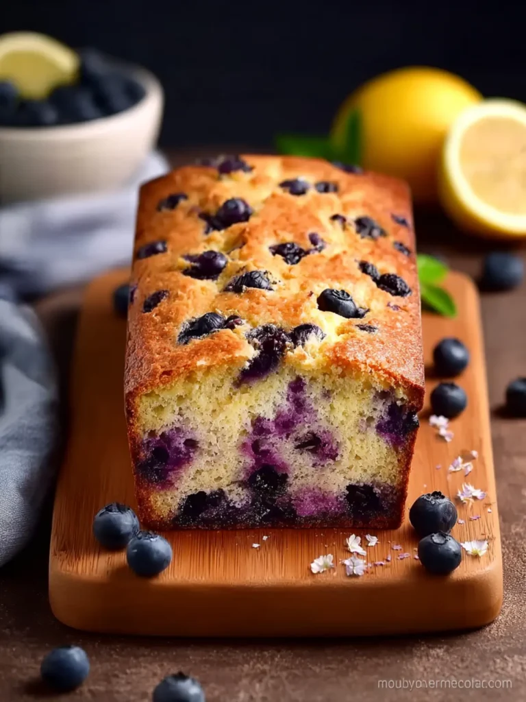 Blueberry Lemon Bread (No Eggs, No Dairy) First Image