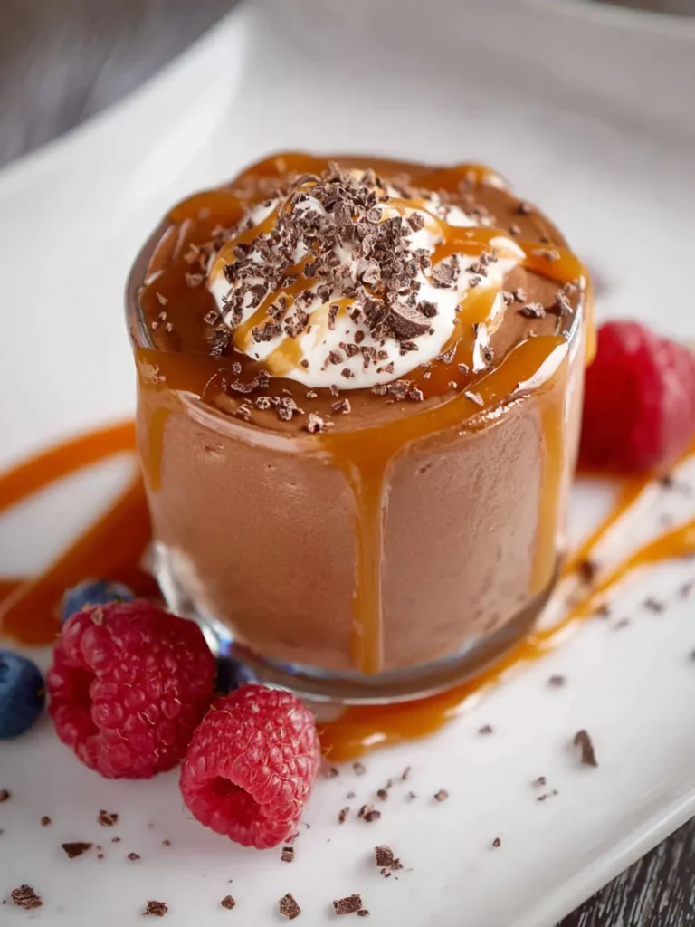 Chocolate Peanut Butter Cottage Cheese Mousse (High Protein, No‑Bake!) First Image