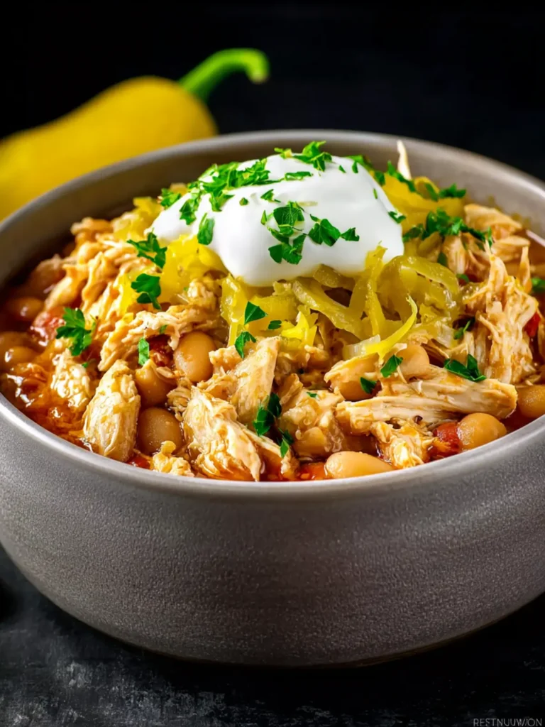 Crock Pot Mississippi Chicken Chili First Image