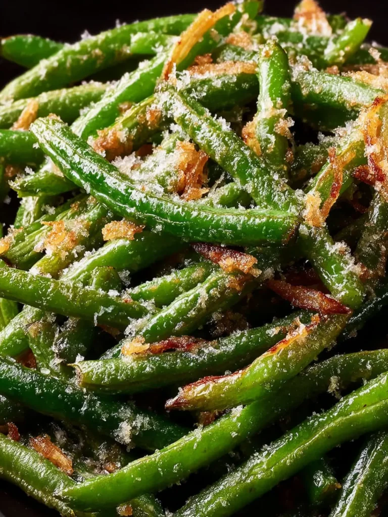 Garlic Parmesan Roasted Green Beans First Image