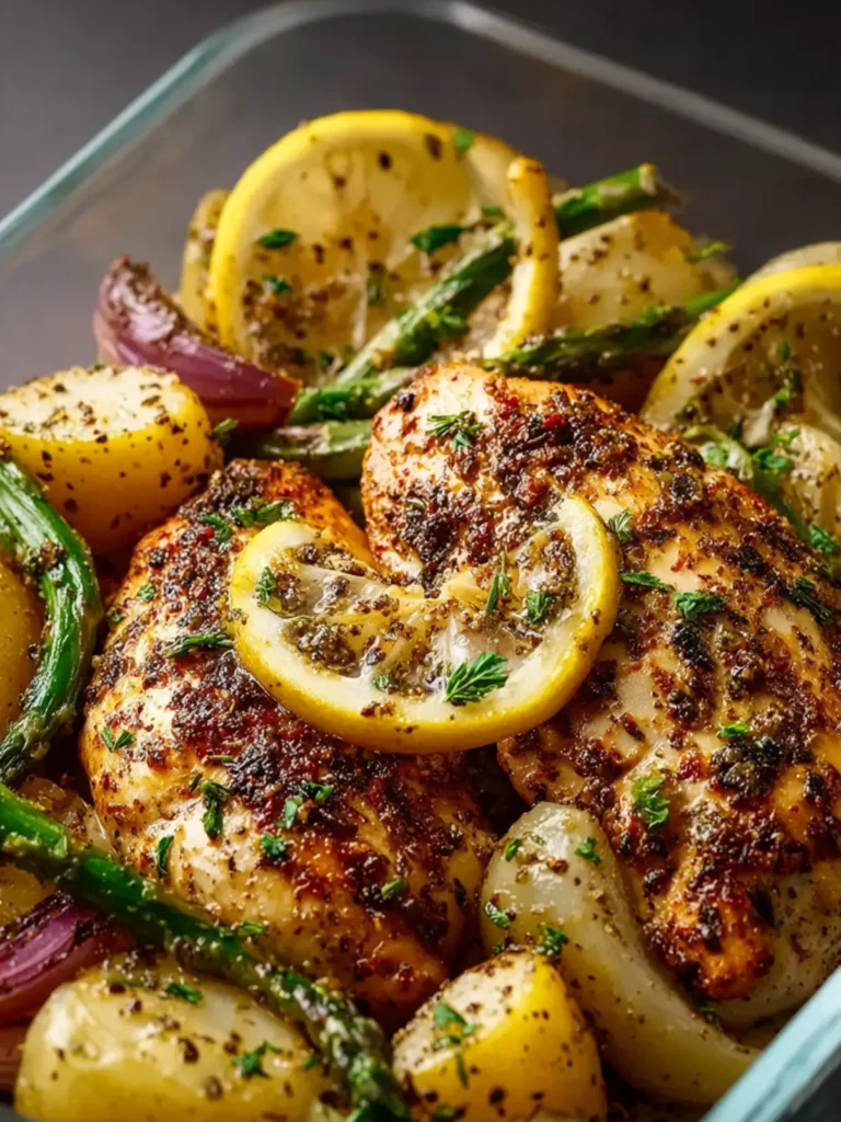 Lemon Garlic Chicken Meal Prep First Image