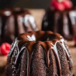 Mini Decadent Chocolate Bundt Cakes First Image