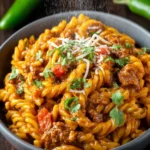 One Pot Cheesy Enchilada Pasta First Image