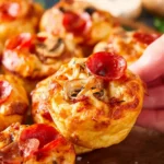 Pizza Muffins Recipe – Easy Muffin Tin Pizza Bites First Image