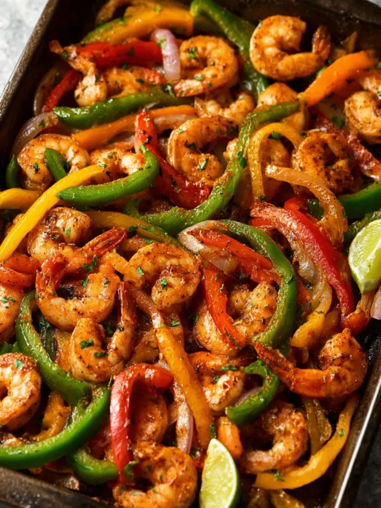 Sheet Pan Shrimp Fajitas First Image