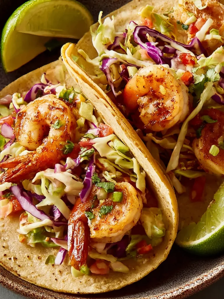 Shrimp Tacos with Cabbage Slaw First Image