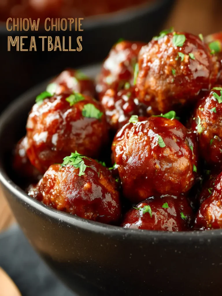 Slow Cooker Chipotle BBQ Meatballs First Image