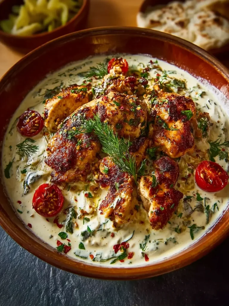 Turkish Chicken Creamy White Sauce : A Comforting Classic with Timeless Flavor First Image