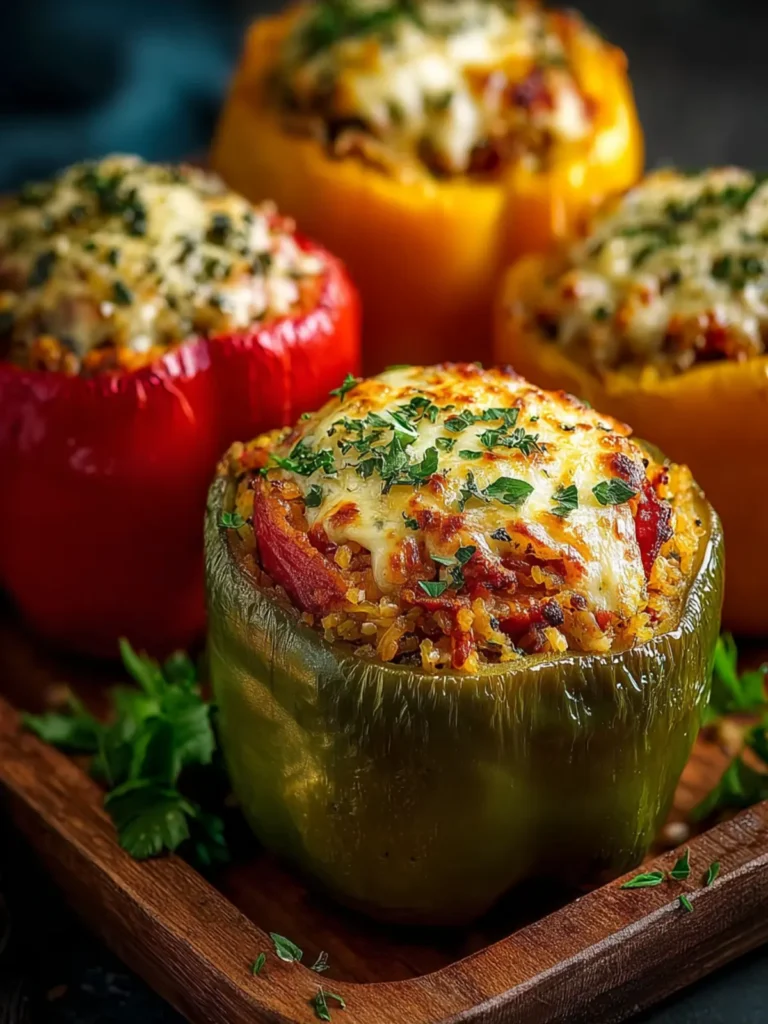 Vegetarian Stuffed Bell Peppers First Image