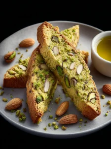 Pistachio Almond St Patrick’s Day Biscotti First Image